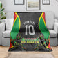 Personalized St Kitts And Nevis Patriots Blanket Caribbean Cricket Player Graphic Art