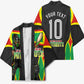 Personalized St Kitts And Nevis Patriots Kimono Caribbean Cricket Player Graphic Art