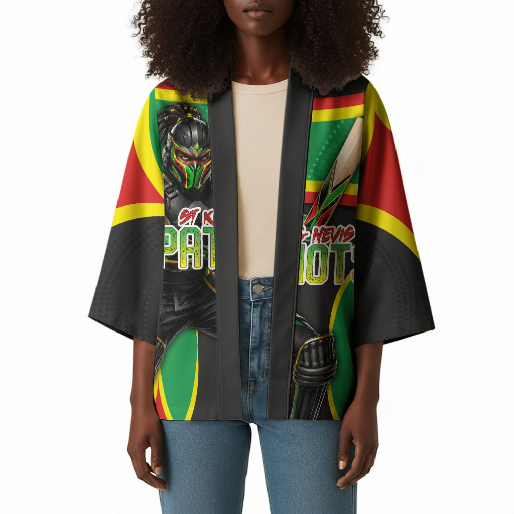 Personalized St Kitts And Nevis Patriots Kimono Caribbean Cricket Player Graphic Art