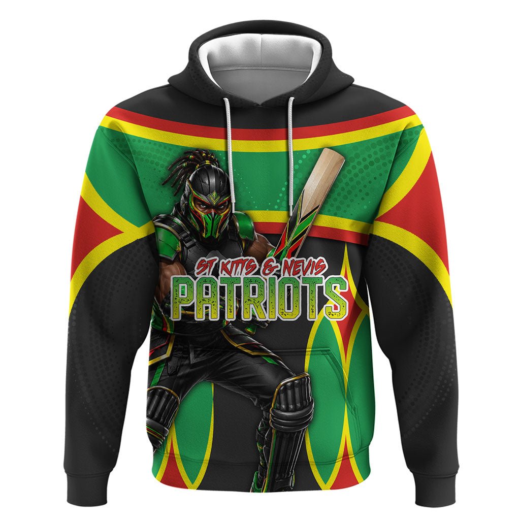 Personalized St Kitts And Nevis Patriots Zip Hoodie Caribbean Cricket Player Graphic Art