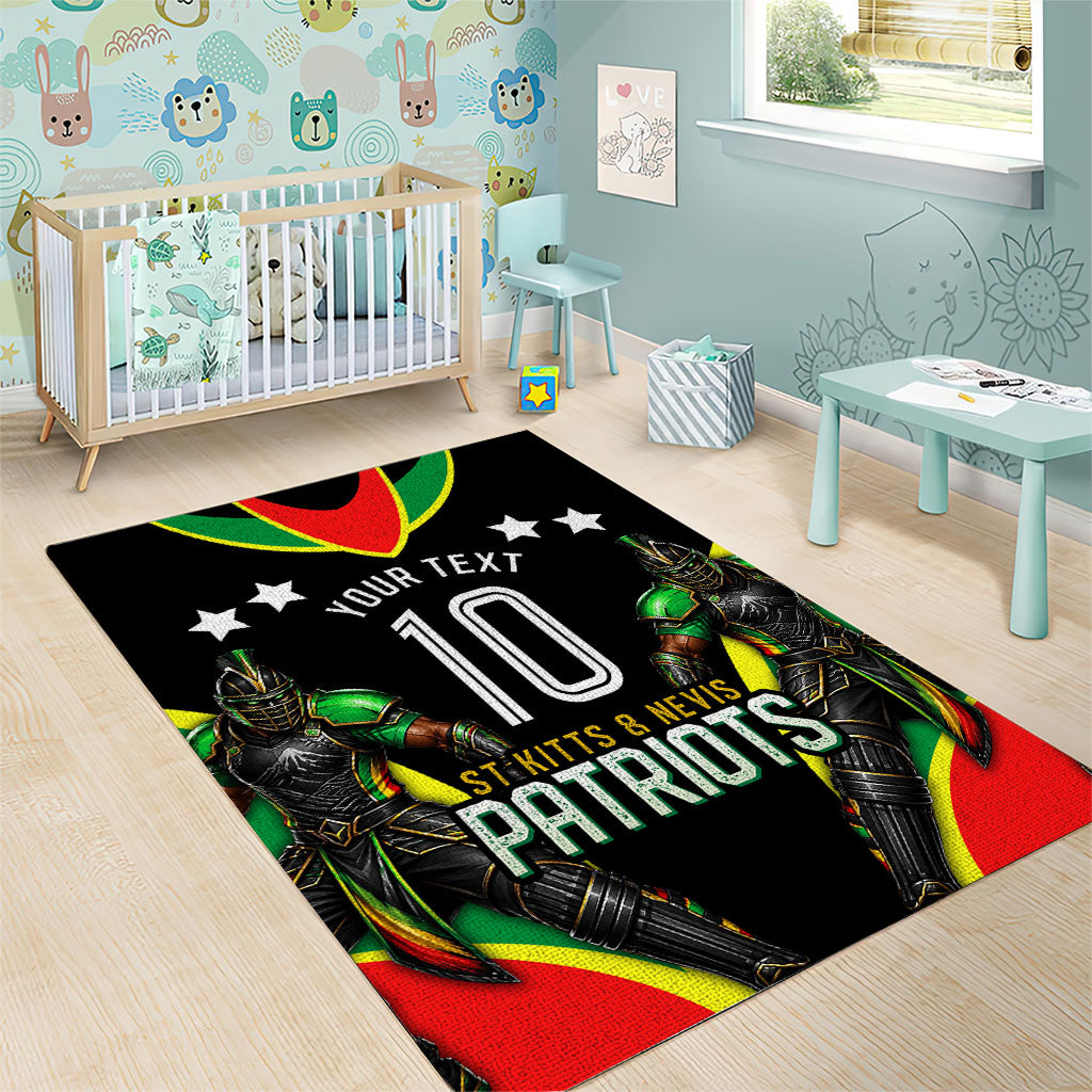 Personalized St Kitts And Nevis Patriots Cricket Area Rug Dynamic Player Celebration Team Pride