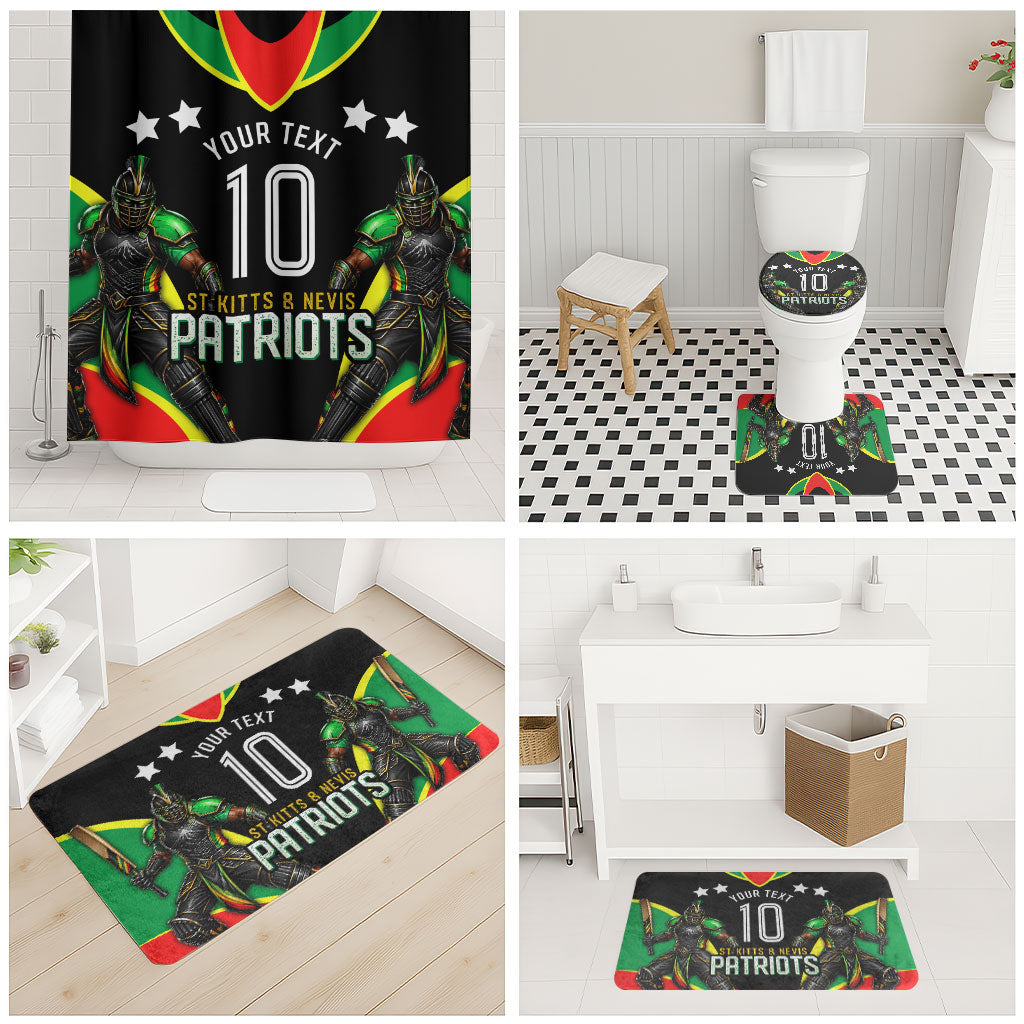 Personalized St Kitts And Nevis Patriots Cricket Bathroom Set Dynamic Player Celebration Team Pride