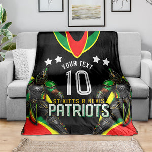 Personalized St Kitts And Nevis Patriots Cricket Blanket Dynamic Player Celebration Team Pride