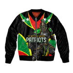 Personalized St Kitts And Nevis Patriots Cricket Bomber Jacket Dynamic Player Celebration Team Pride