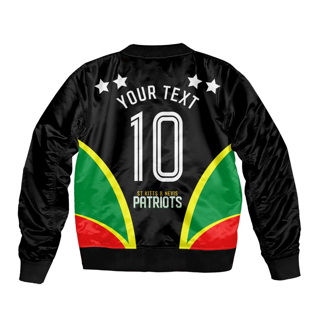 Personalized St Kitts And Nevis Patriots Cricket Bomber Jacket Dynamic Player Celebration Team Pride