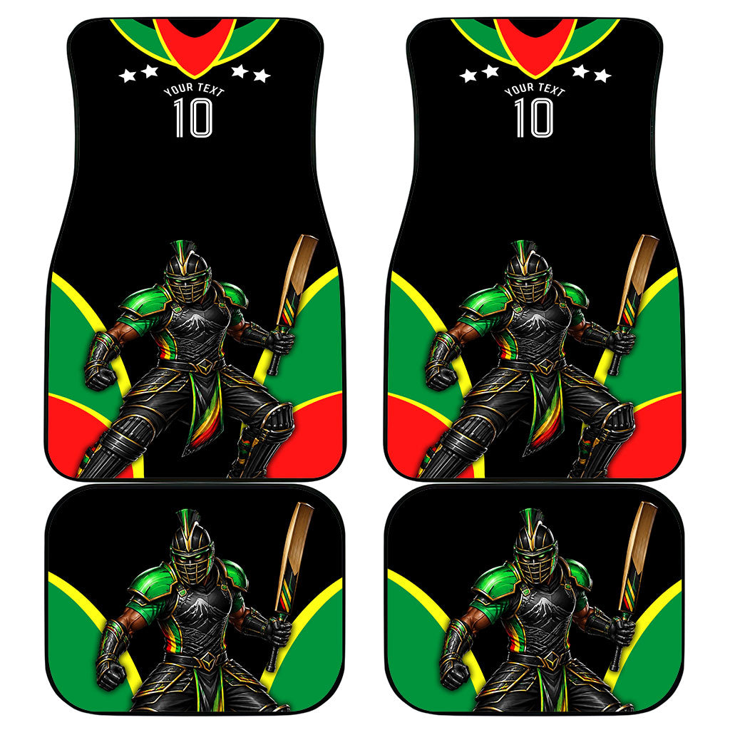 Personalized St Kitts And Nevis Patriots Cricket Car Mats Dynamic Player Celebration Team Pride