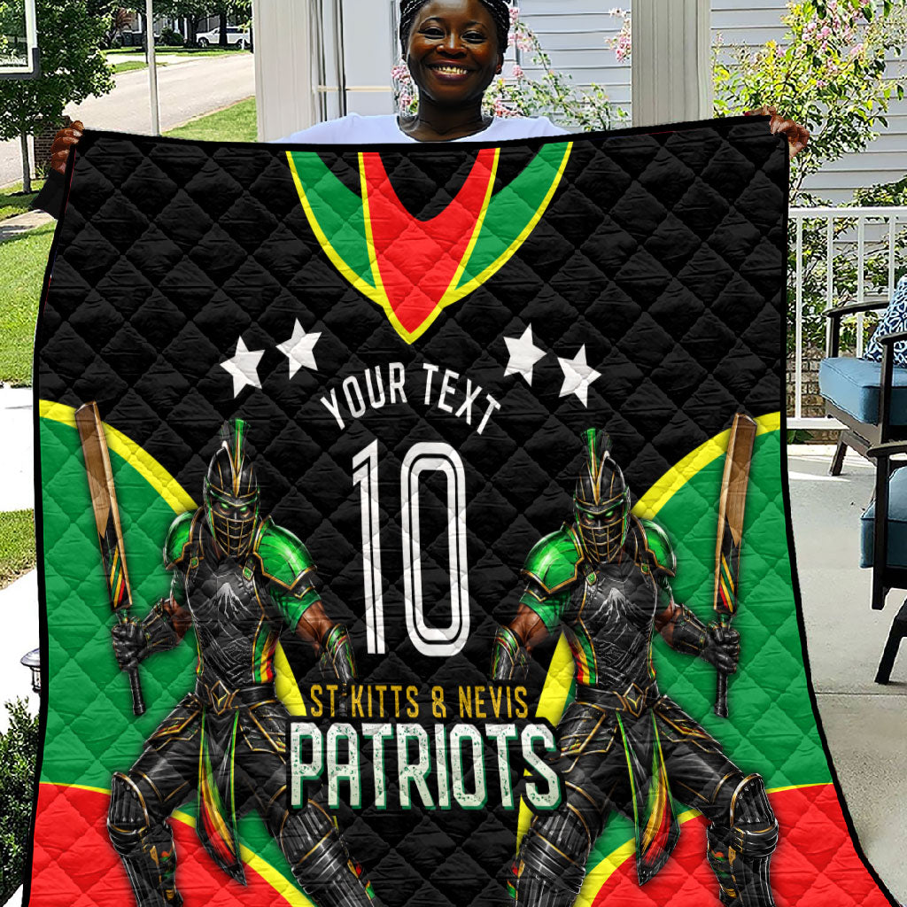 Personalized St Kitts And Nevis Patriots Cricket Quilt Dynamic Player Celebration Team Pride
