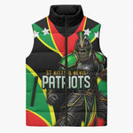 Personalized St Kitts And Nevis Patriots Cricket Sleeveless Puffer Jacket Dynamic Player Celebration Team Pride