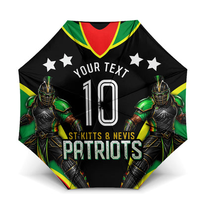 Personalized St Kitts And Nevis Patriots Cricket Umbrella Dynamic Player Celebration Team Pride