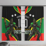 Personalized St Kitts And Nevis Patriots Cricket Window Curtain Dynamic Player Celebration Team Pride