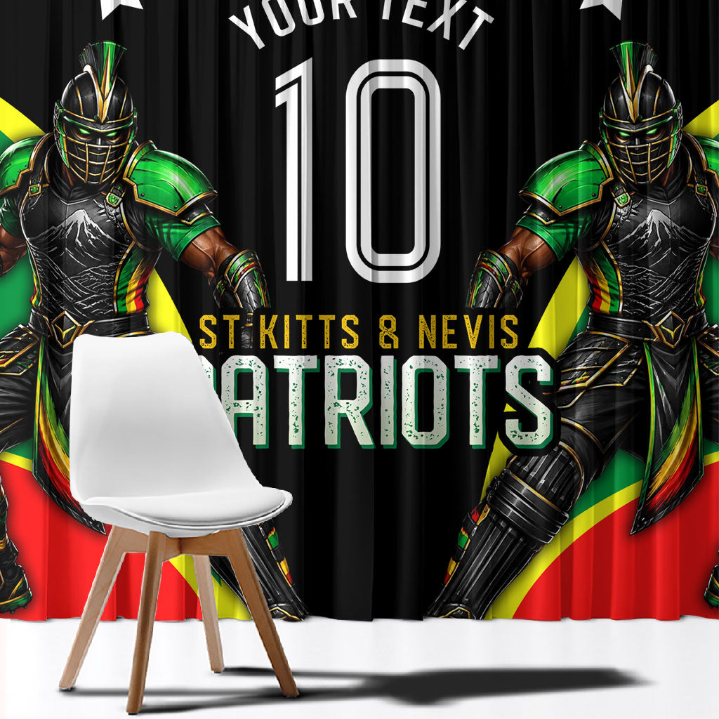 Personalized St Kitts And Nevis Patriots Cricket Window Curtain Dynamic Player Celebration Team Pride