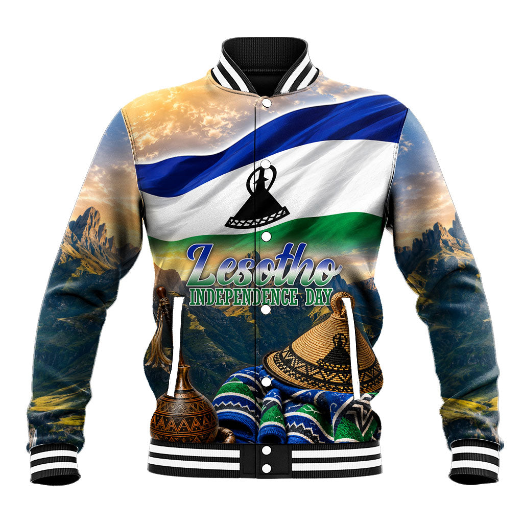 Lesotho Independence Day Baseball Jacket Basotho Hat Flag And Cultural Heritage