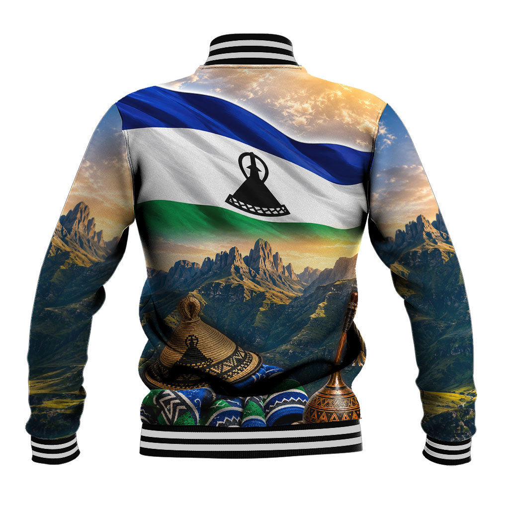 Lesotho Independence Day Baseball Jacket Basotho Hat Flag And Cultural Heritage