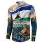 Lesotho Independence Day Button Sweatshirt Basotho Hat Flag And Cultural Heritage