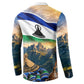 Lesotho Independence Day Button Sweatshirt Basotho Hat Flag And Cultural Heritage