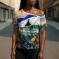 Lesotho Independence Day Cross Shoulder Shirt Basotho Hat Flag And Cultural Heritage