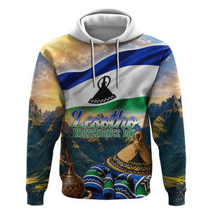Lesotho Independence Day Hoodie Basotho Hat Flag And Cultural Heritage