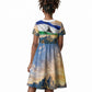 Lesotho Independence Day Kid Short Sleeve Dress Basotho Hat Flag And Cultural Heritage