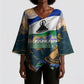Lesotho Independence Day Kimono Sleeve Blouse Basotho Hat Flag And Cultural Heritage
