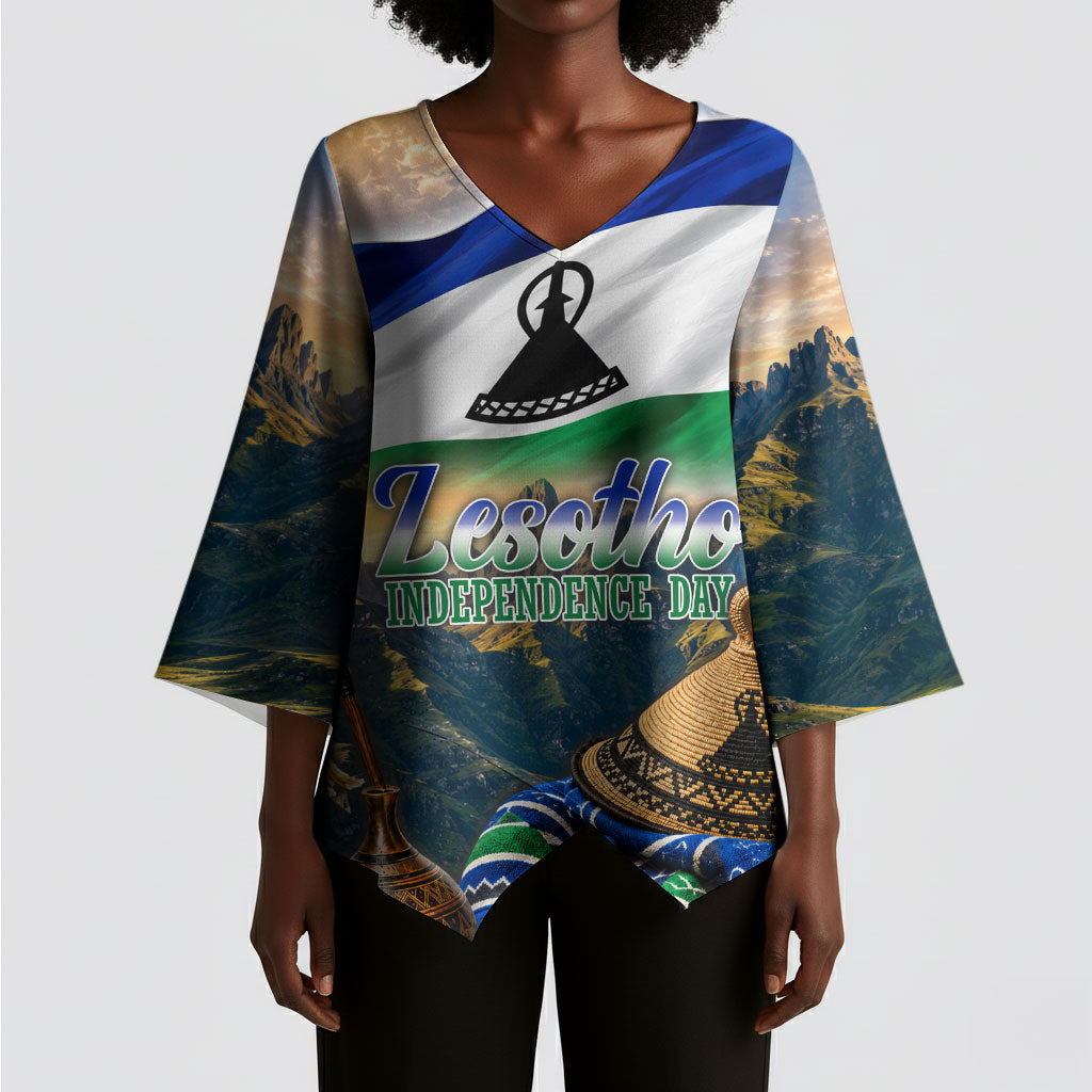 Lesotho Independence Day Kimono Sleeve Blouse Basotho Hat Flag And Cultural Heritage