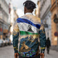 Lesotho Independence Day Long Sleeve Button Shirt Basotho Hat Flag And Cultural Heritage