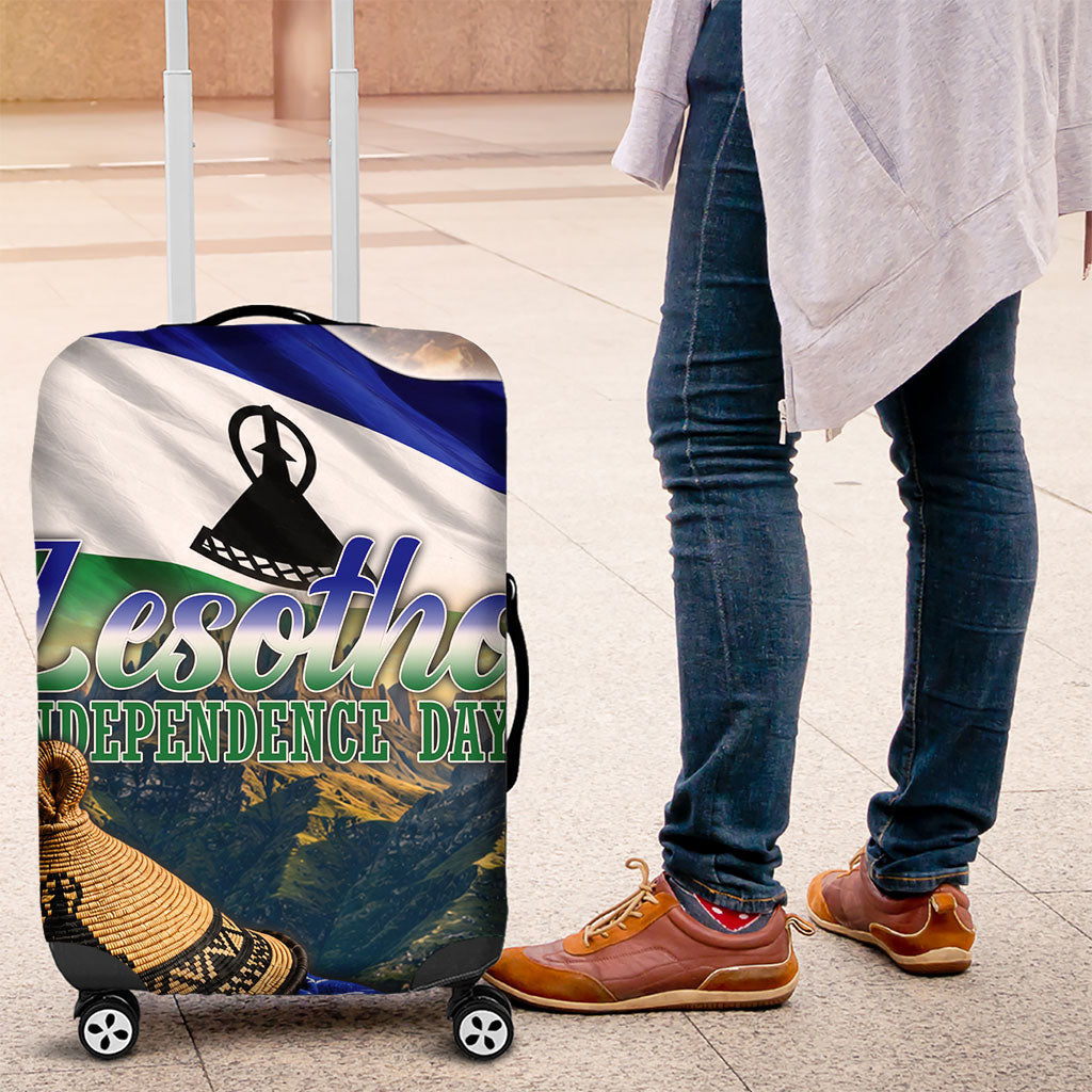 Lesotho Independence Day Luggage Cover Basotho Hat Flag And Cultural Heritage