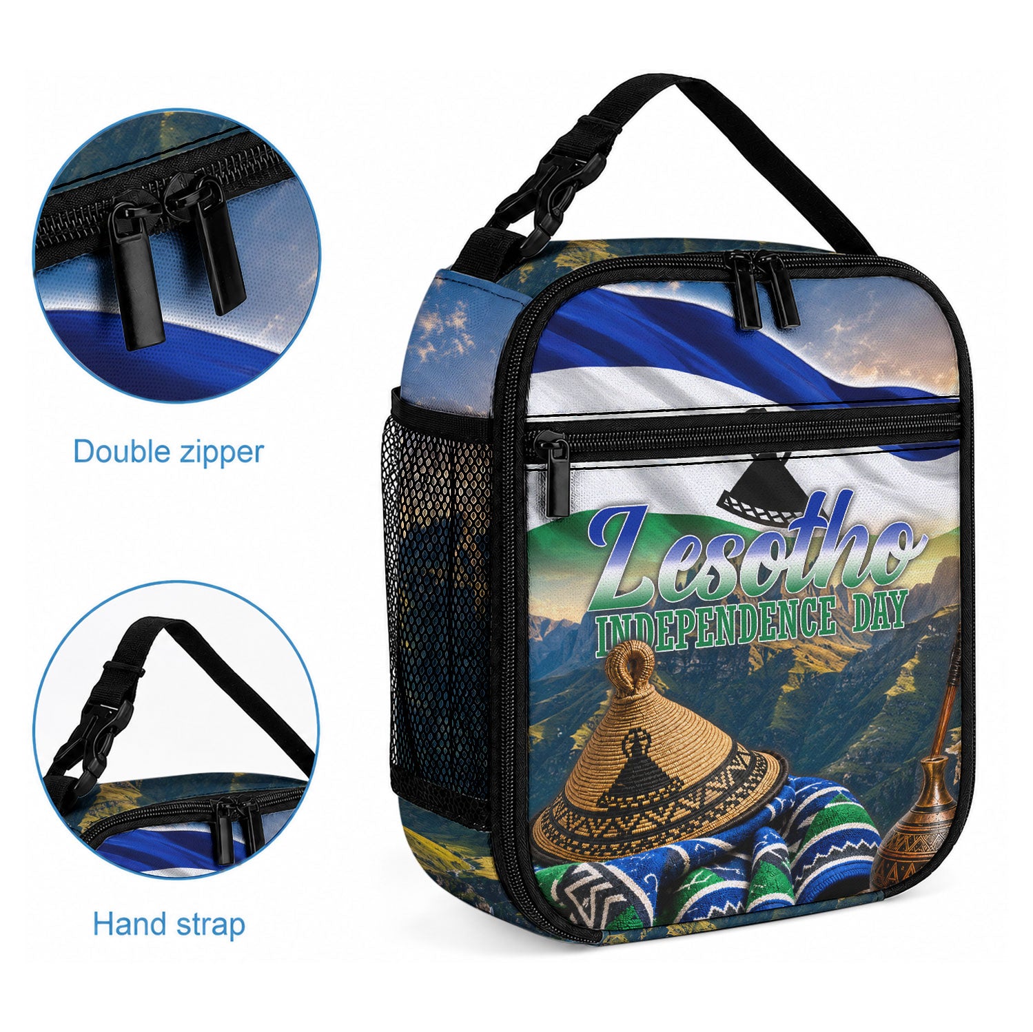 Lesotho Independence Day Lunch Bag Basotho Hat Flag And Cultural Heritage