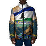 Lesotho Independence Day Padded Jacket Basotho Hat Flag And Cultural Heritage