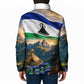 Lesotho Independence Day Padded Jacket Basotho Hat Flag And Cultural Heritage