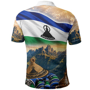 Lesotho Independence Day Polo Shirt Basotho Hat Flag And Cultural Heritage
