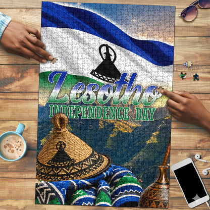 Lesotho Independence Day Puzzle Basotho Hat Flag And Cultural Heritage