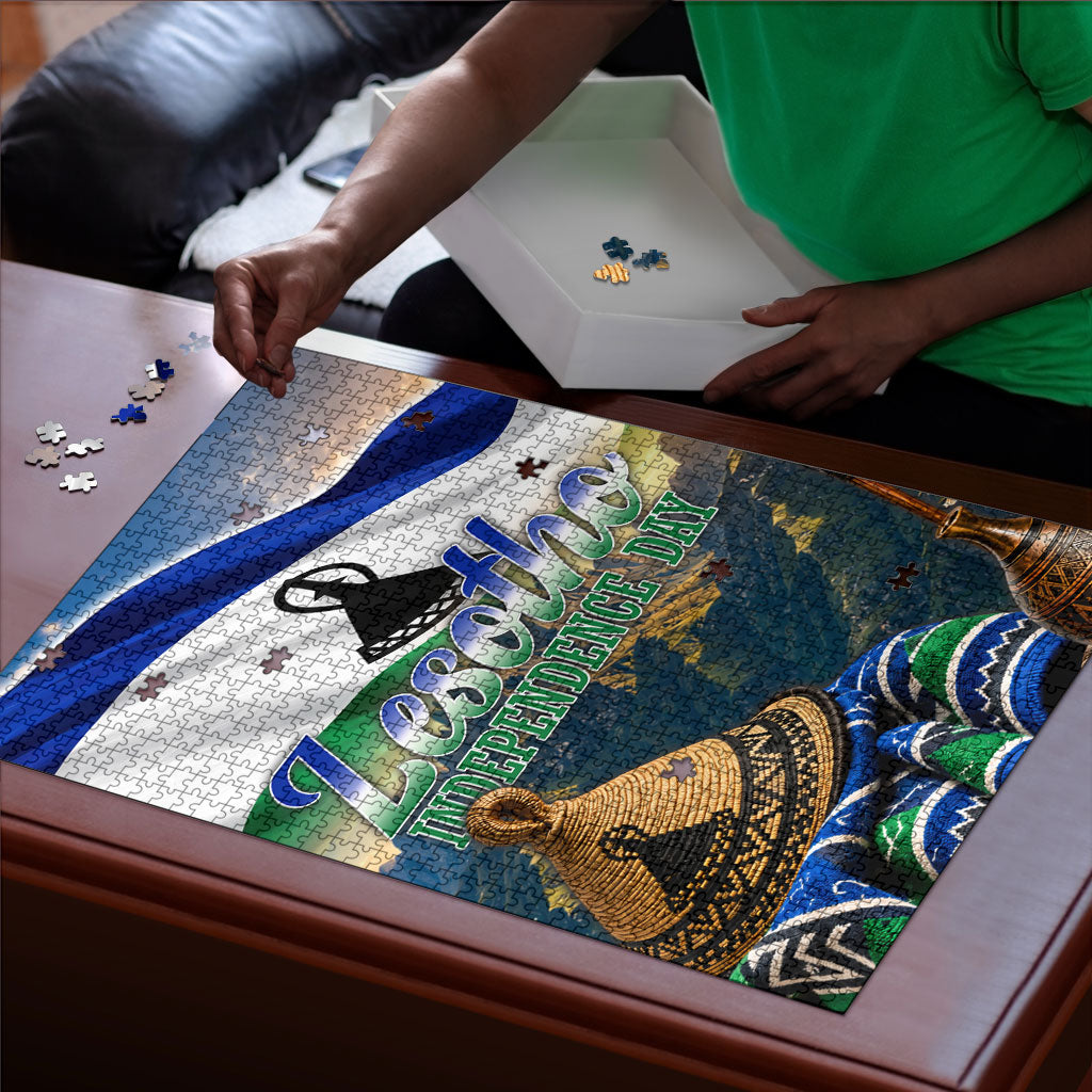 Lesotho Independence Day Puzzle Basotho Hat Flag And Cultural Heritage
