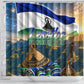 Lesotho Independence Day Shower Curtain Basotho Hat Flag And Cultural Heritage