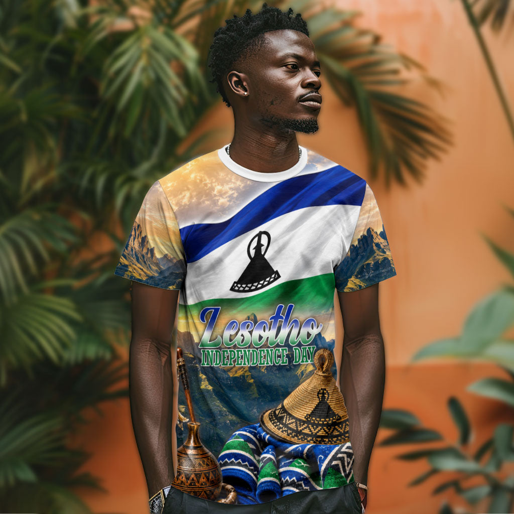 Lesotho Independence Day T shirt Basotho Hat Flag And Cultural Heritage