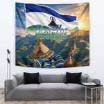 Lesotho Independence Day Tapestry Basotho Hat Flag And Cultural Heritage