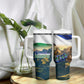 Lesotho Independence Day Tumbler With Handle Basotho Hat Flag And Cultural Heritage