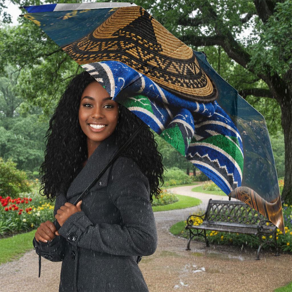 Lesotho Independence Day Umbrella Basotho Hat Flag And Cultural Heritage