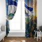 Lesotho Independence Day Window Curtain Basotho Hat Flag And Cultural Heritage