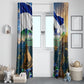 Lesotho Independence Day Window Curtain Basotho Hat Flag And Cultural Heritage