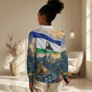 Lesotho Independence Day Women Casual Shirt Basotho Hat Flag And Cultural Heritage