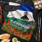 Lesotho Independence Day Apron National Flag Scenic Mountain Landscape And Floral