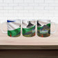Lesotho Independence Day Ceramic Mug National Flag Scenic Mountain Landscape And Floral