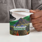 Lesotho Independence Day Ceramic Mug National Flag Scenic Mountain Landscape And Floral