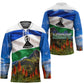 Lesotho Independence Day Hockey Jersey National Flag Scenic Mountain Landscape And Floral