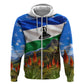 Lesotho Independence Day Hoodie National Flag Scenic Mountain Landscape And Floral