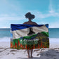 Lesotho Independence Day Sarong National Flag Scenic Mountain Landscape And Floral