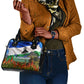 Lesotho Independence Day Shoulder Handbag National Flag Scenic Mountain Landscape And Floral