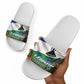 Lesotho Independence Day Slide Sandals National Flag Scenic Mountain Landscape And Floral