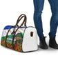 Lesotho Independence Day Travel Bag National Flag Scenic Mountain Landscape And Floral