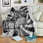 Bass Reeves Deputy Marshal Blanket Black White Vintage Lawman Horse Badge Sunburst